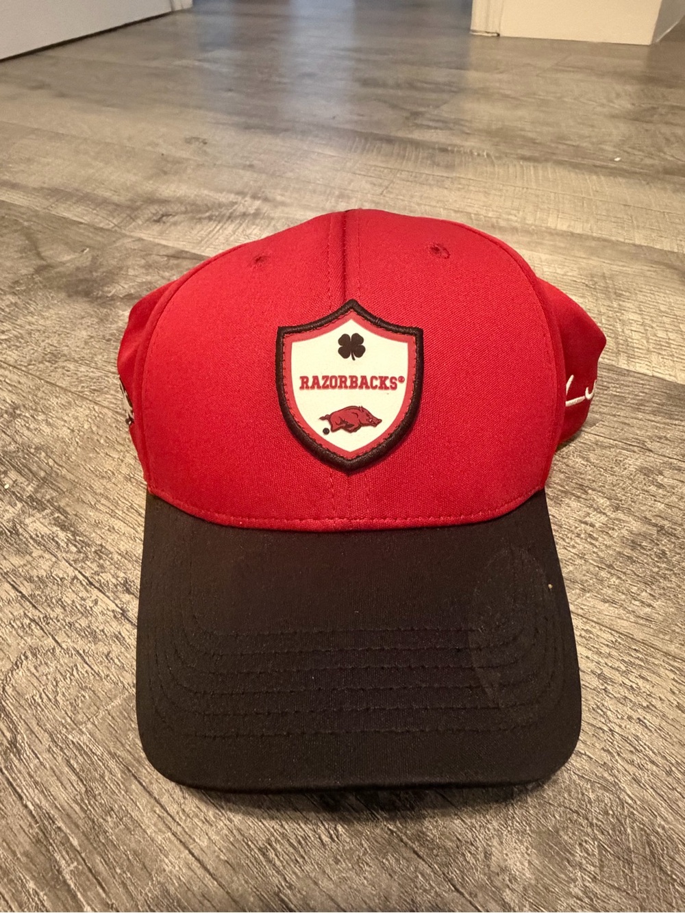 Red and Black razorbacks Baseball Cap